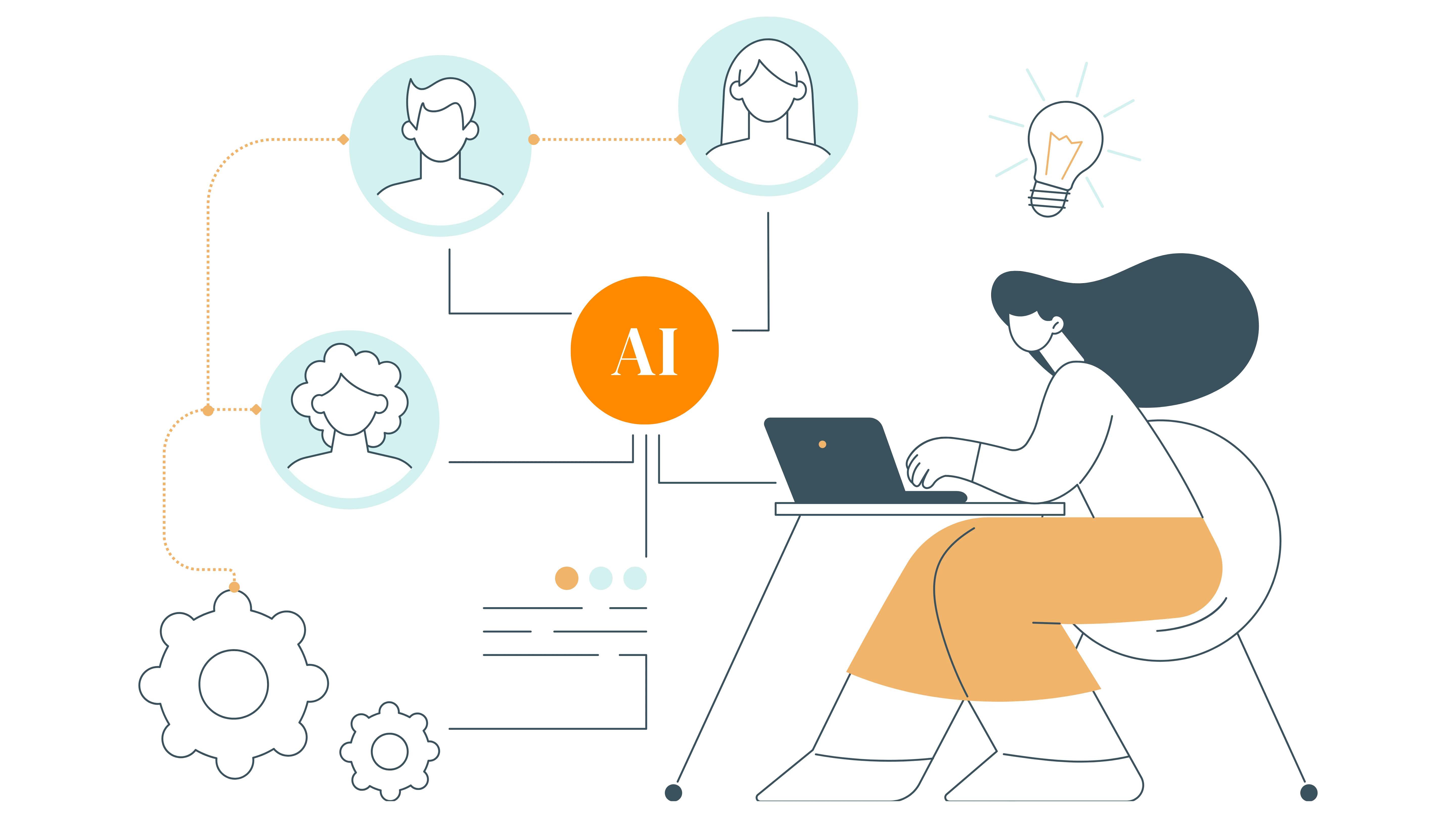 Accounting talent illustration